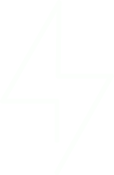 White outline of a lightning bolt or zigzag shape.
